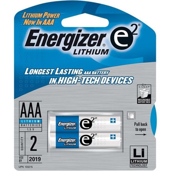 Energizer Energizer L92BP-2 High-Energy AAA Lithium Batteries 39800079305